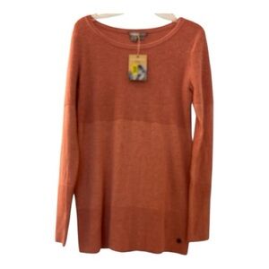 ROYAL ROBBINS sweater, salmon pink, size M, soft wool blend, crew neck, relaxed